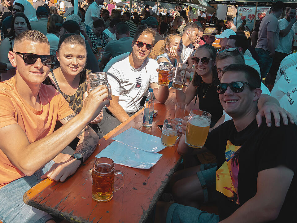 Fantastische Stimmung im Burggraben