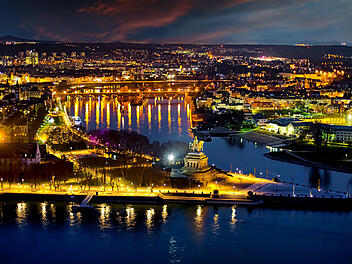 Koblenz, Nacht, Ausflug, Rheinland-Pfalz